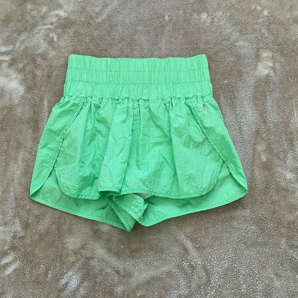 Free People Movement The Way Home Bright Green Shorts